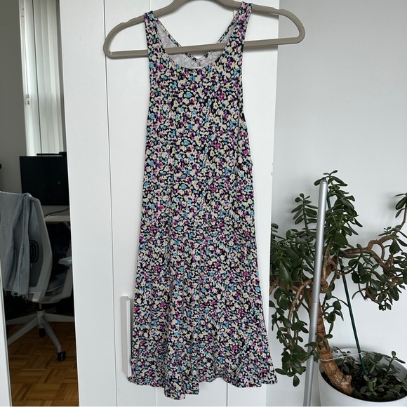 American Eagle Outfitters Floral Cutout Back Mini Dress - Picture 1 of 6